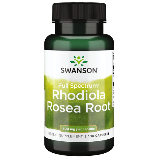 Swanson Suplemento de Raíz de Rhodiola Rosea 400mg, 100 Cápsulas