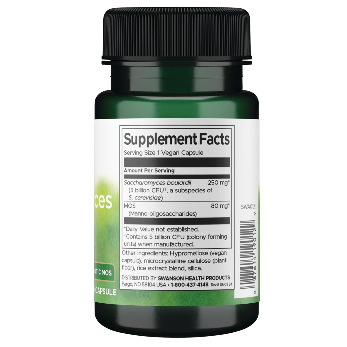 Swanson Suplemento de Saccharomyces Boulardii, 30 cápsulas