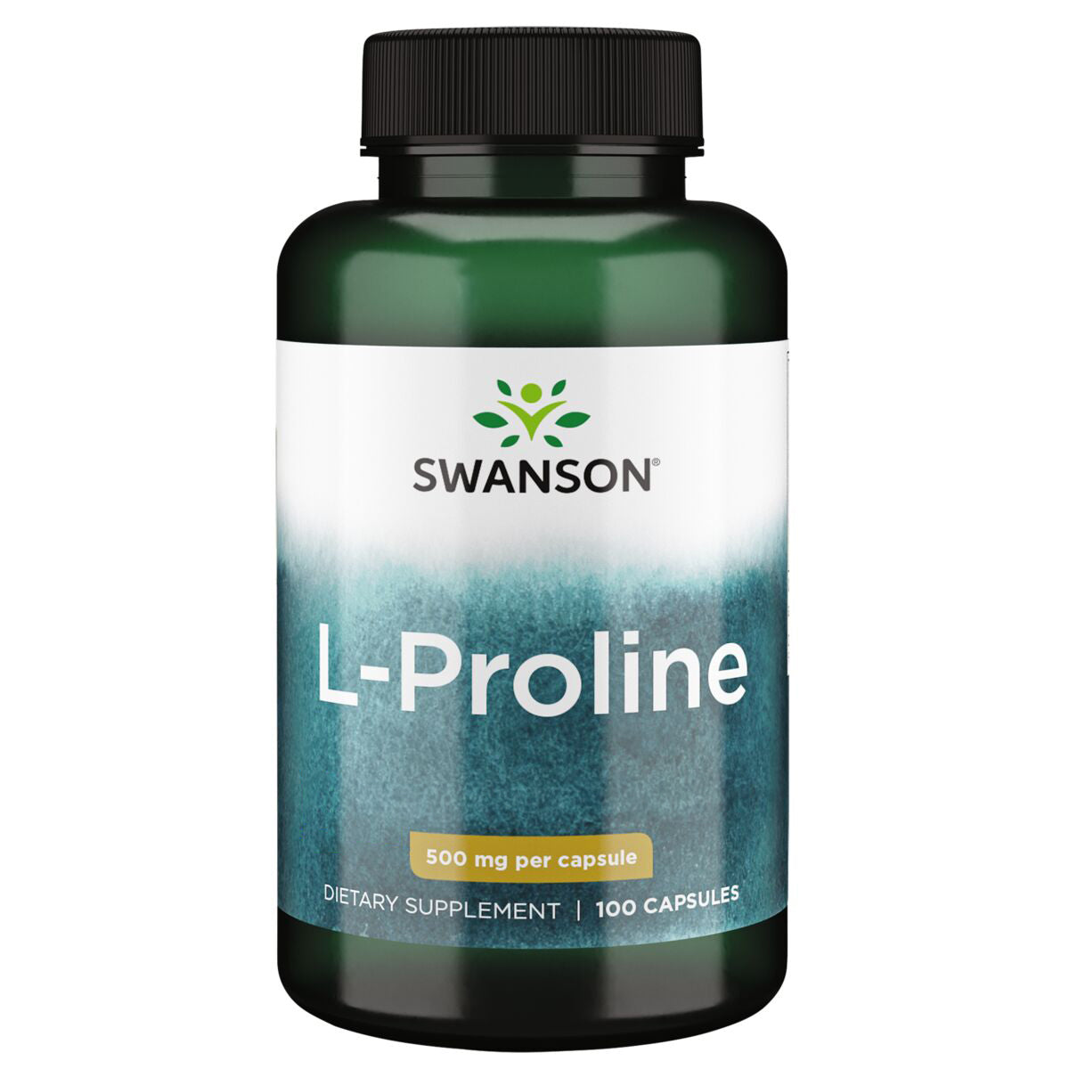 Swanson Suplemento de L-Prolina 500 mg por cápsula, 100 cápsulas