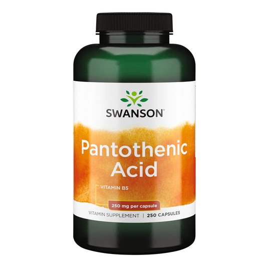Swanson Suplemento de Acido Pantotenico, 250 cápsulas