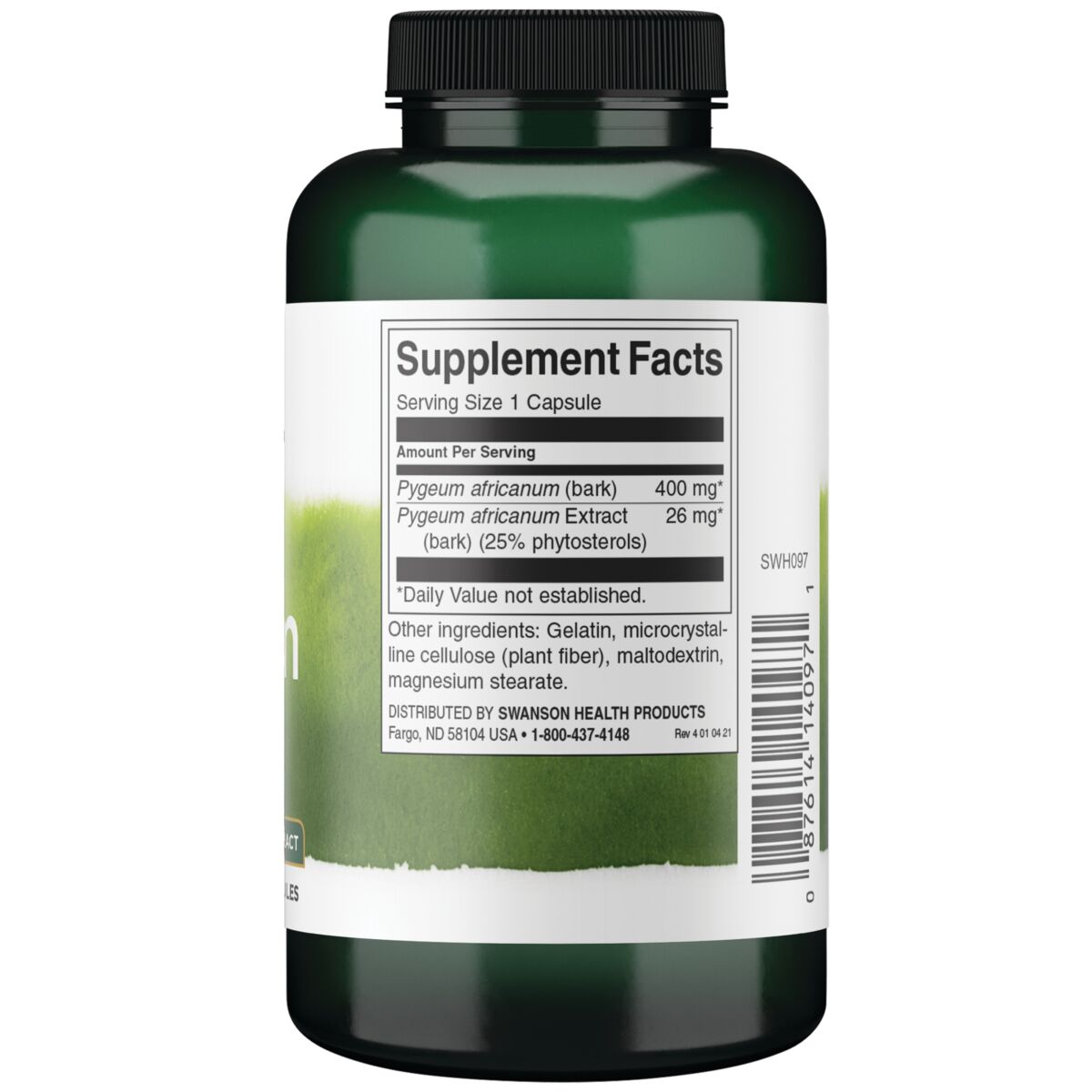 Swanson Suplemento Pygeum (estandarizado), 120 cápsulas