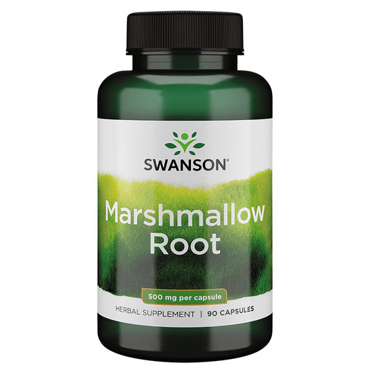 Swanson Suplemento de Raíz de malvavisco 500mg, 90 cápsulas