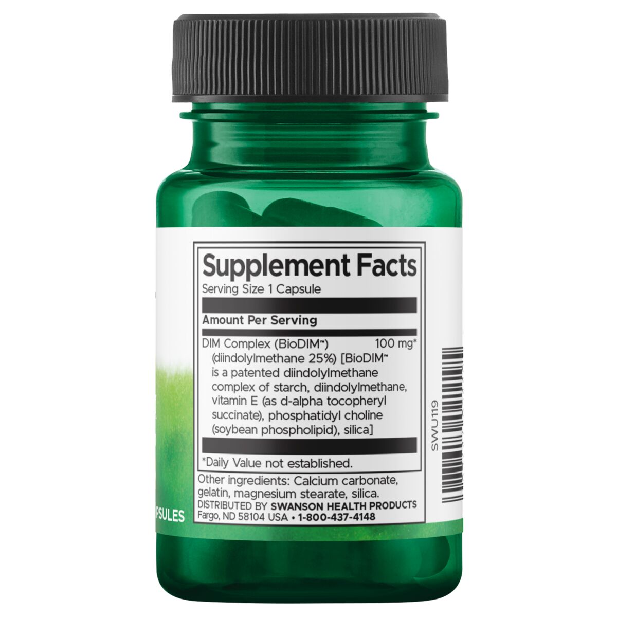 Swanson Ultra Complejo DIM (Diindolilmetano) 100mg, 30 Cápsulas
