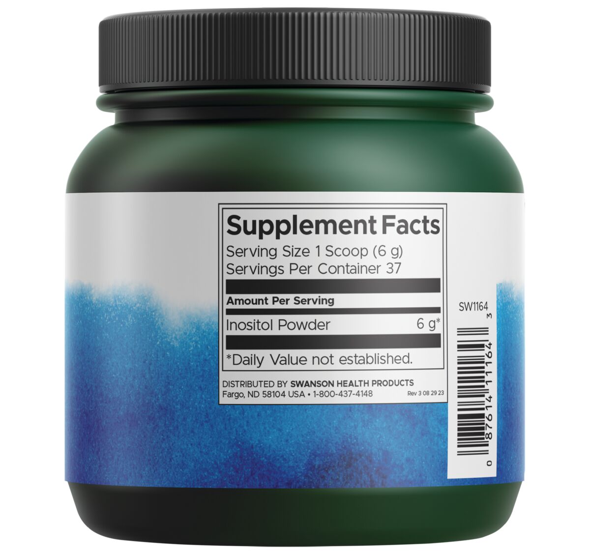 Swanson - Inositol en polvo 100 % puro - 8 Onzas (227 g)