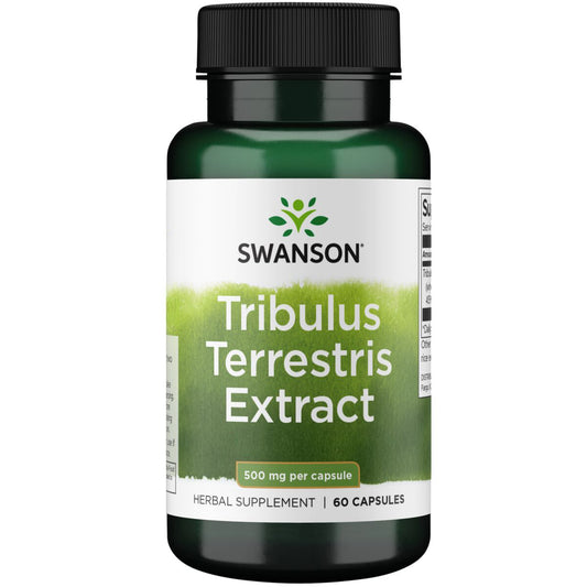 Swanson Suplemento Extracto de Tribuluss terrestris 500 mg, 60 Cápsulas