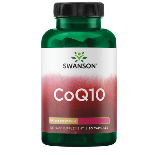 Swanson Suplemento de CoQ10, Concentracion Maxima, 200 Mg, 90 Cápsulas