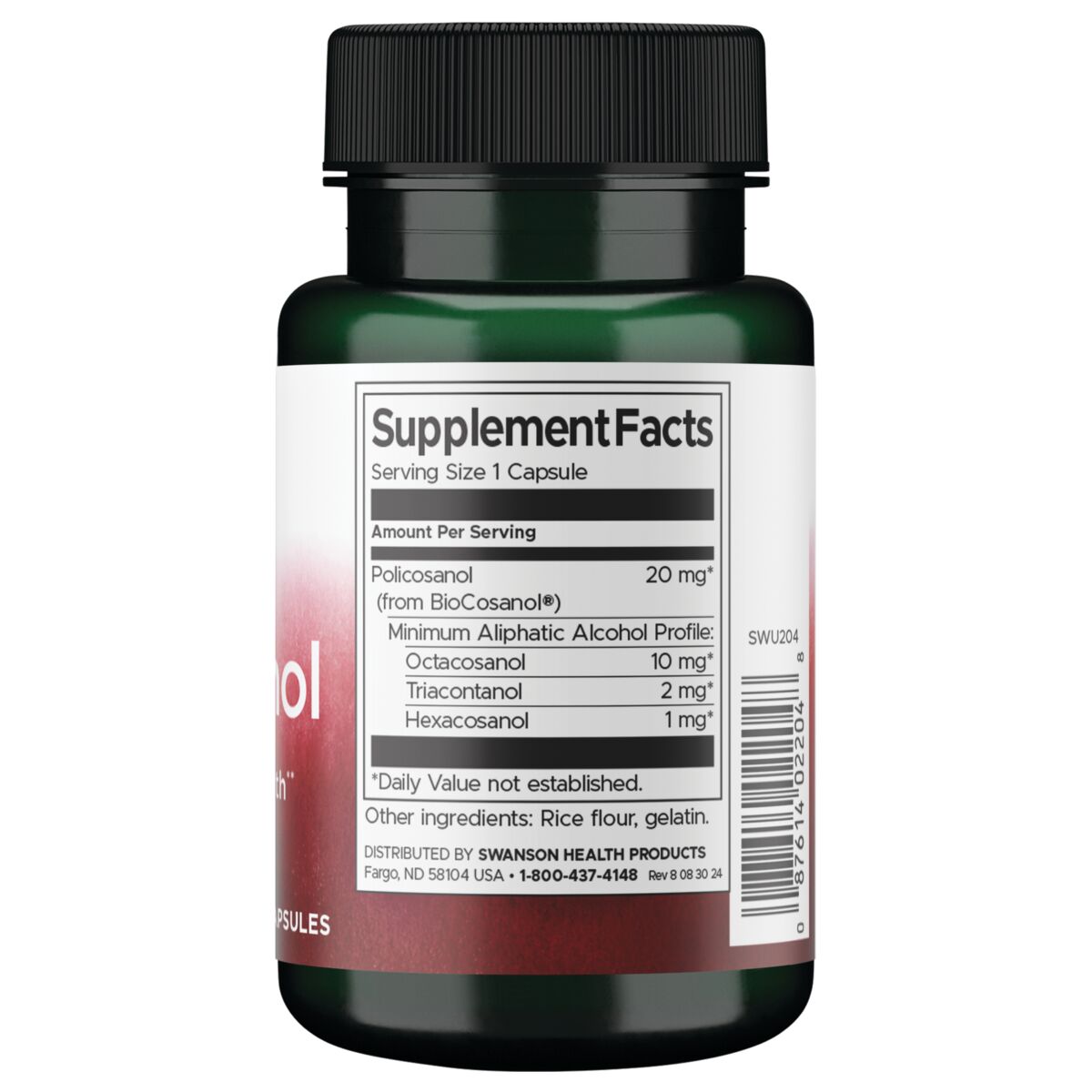 Swanson Suplemento de Policosanol 20 Mg, 60 cápsulas