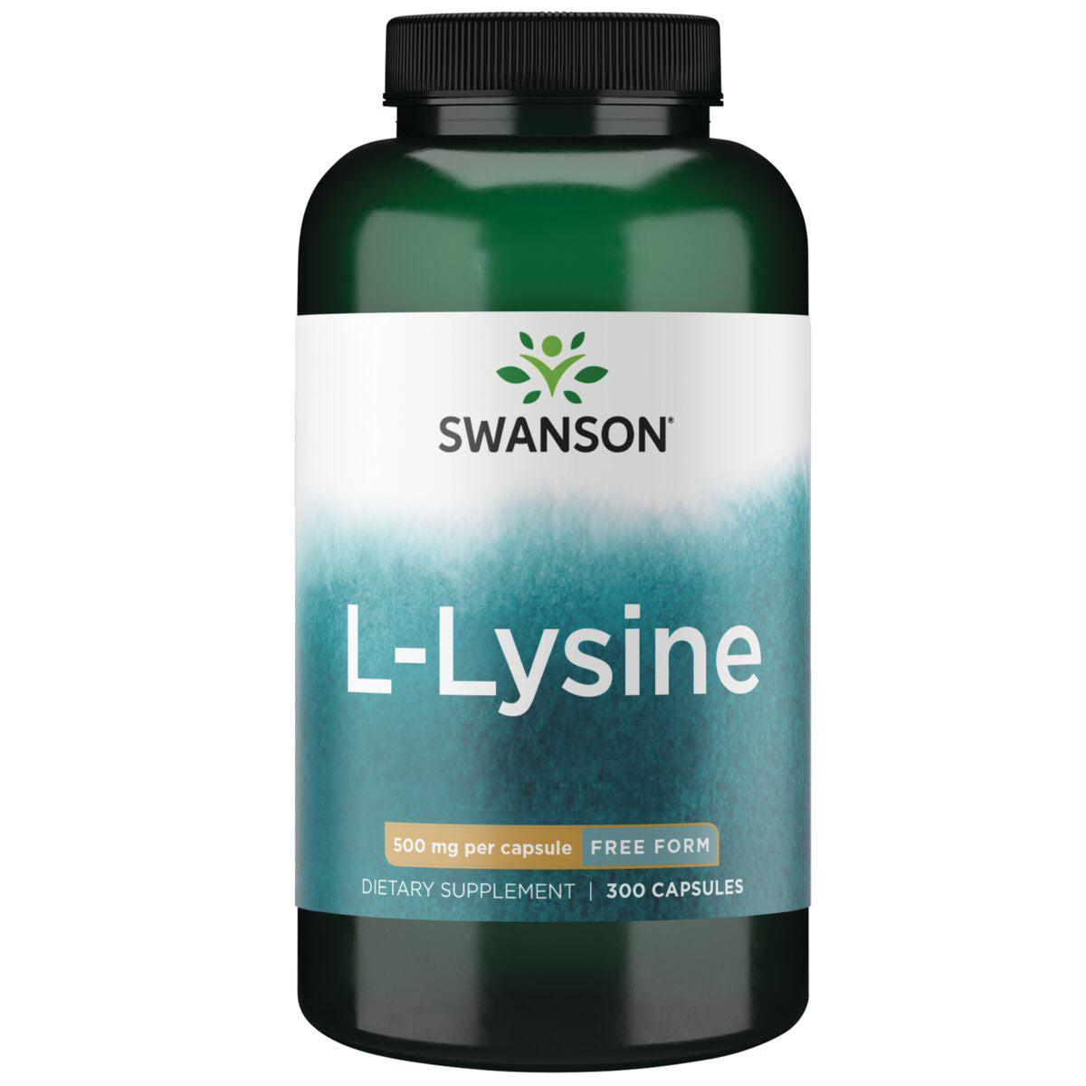 Swanson Suplemento de L-lisina de forma libre 500 mg, 300 cápsulas