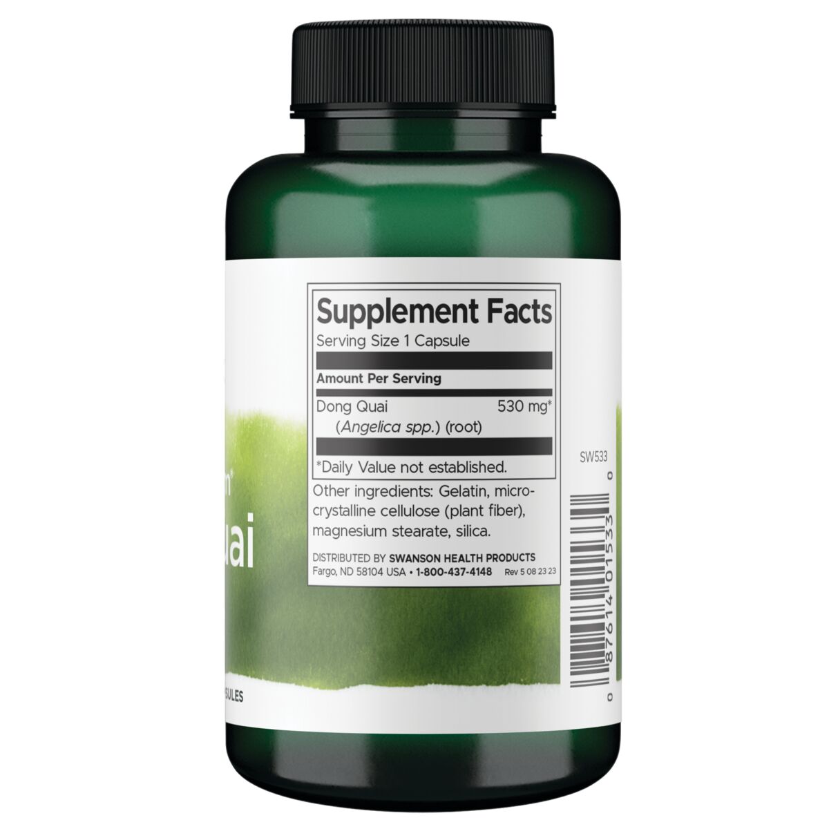 Swanson Suplemento de Raíz de Dong Quai 530 mg, 100 cápsulas
