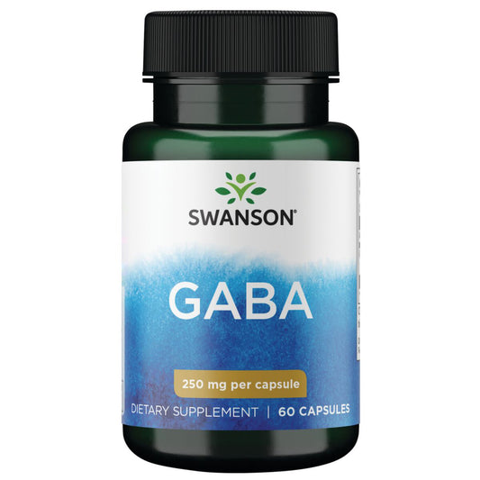 Swanson Suplemento de Gaba 250 mg, 60 Cápsulas