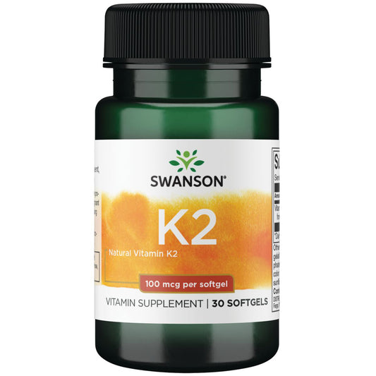 Swanson Vitamina K2 100mcg ,30 cápsulas