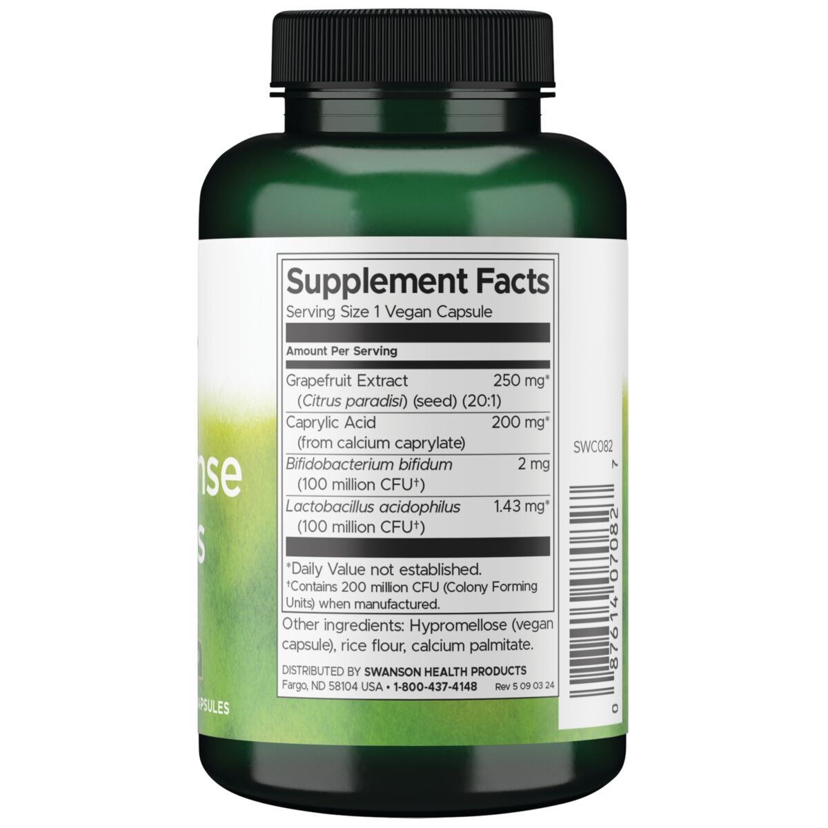 Swanson Suplemento Yeast Defense Essentials, 120 cápsulas