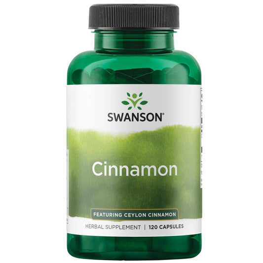 Swanson Suplemento de Canela 300 mg, 120 Cápsulas