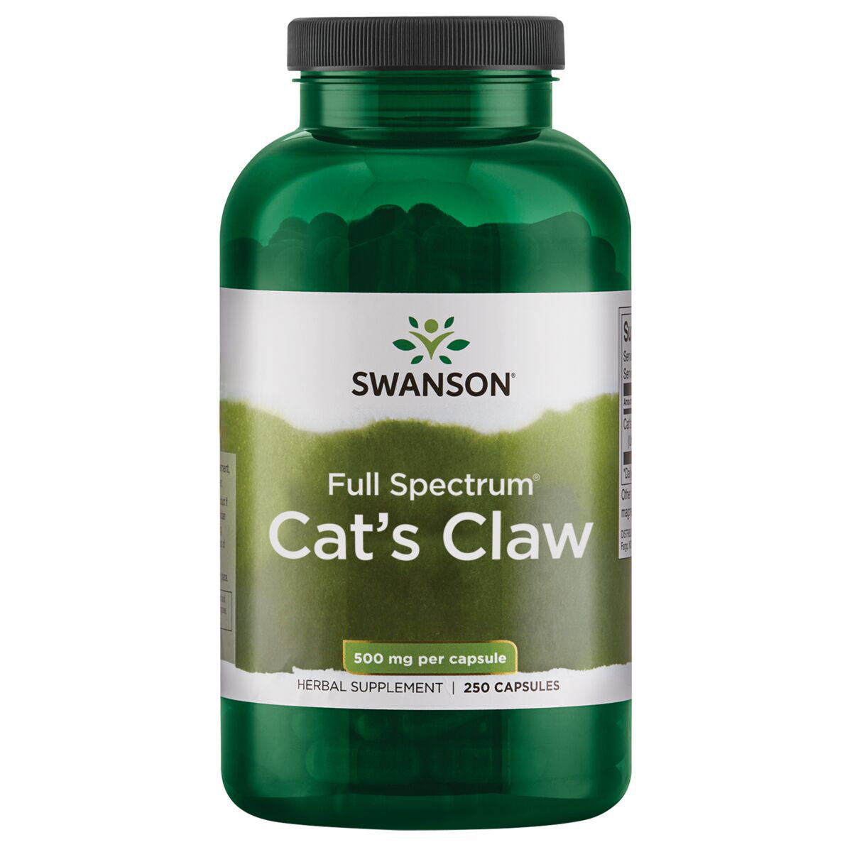 Swanson Suplemento de Uña de Gato 500 mg, 250 cápsulas