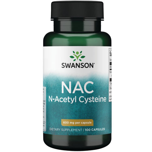 Swanson - N-acetilcisteína (NAC) - 600 mg, 100 cápsulas
