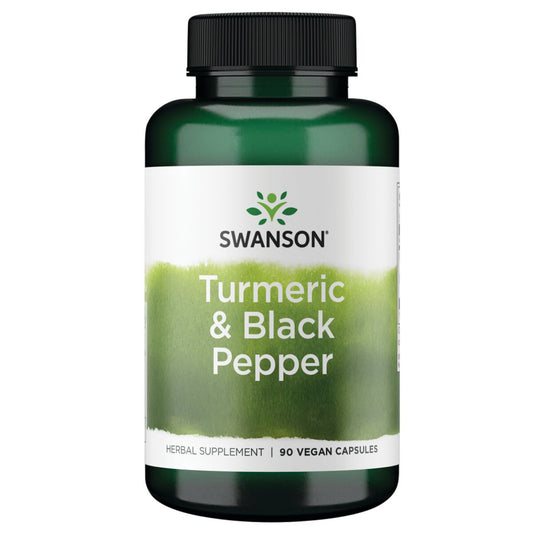 Swanson Suplemento de Cúrcuma y pimienta negra, 90 cápsulas