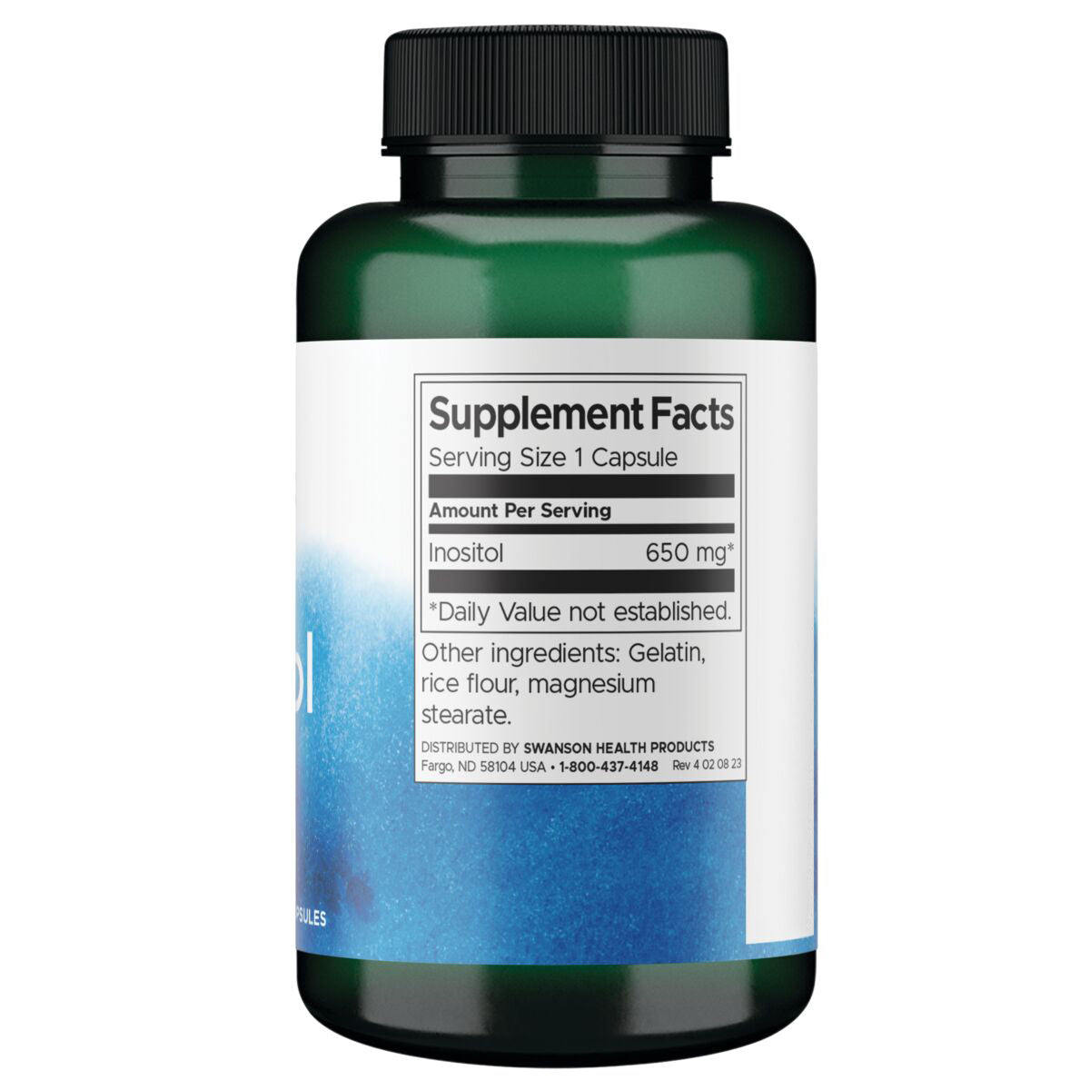 Swanson Suplemento de Inositol 650 mg, 30 cápsulas