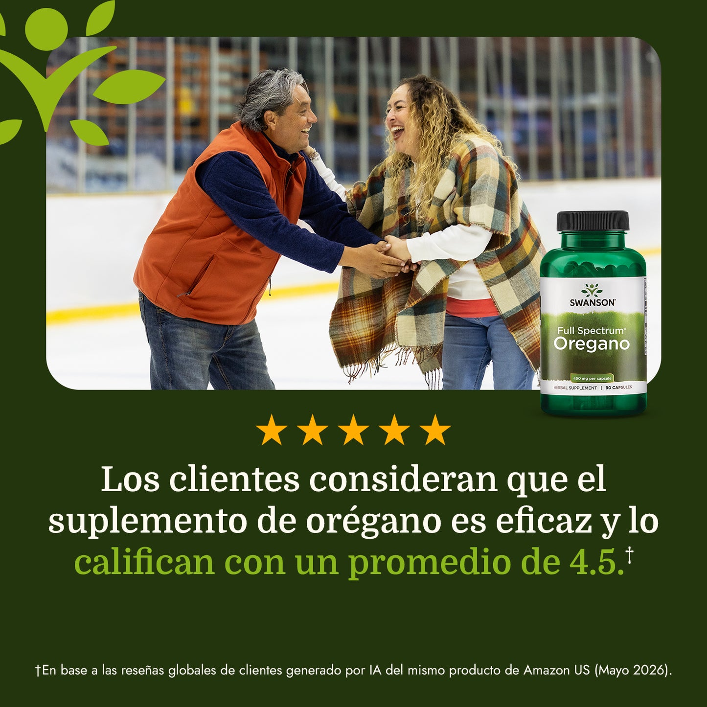 Swanson Suplemento de Orégano 450mg, 90 cápsulas