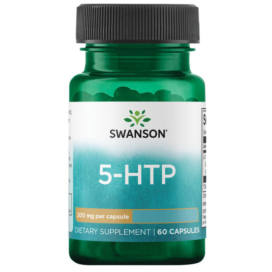 Swanson Aminoácido 5-HTP - Máxima potencia 20 0mg, 60 cápsulas