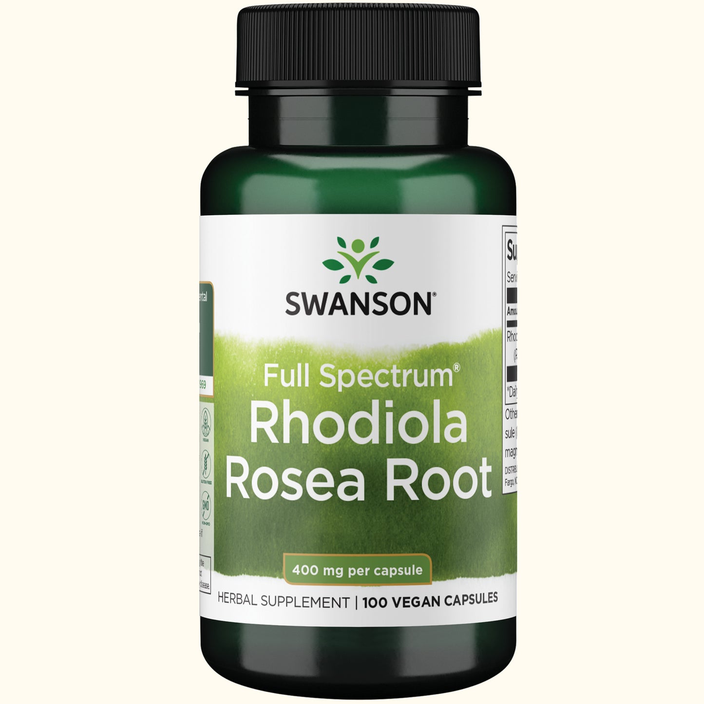 Swanson Suplemento de Raíz de Rhodiola Rosea 400mg, 100 Cápsulas