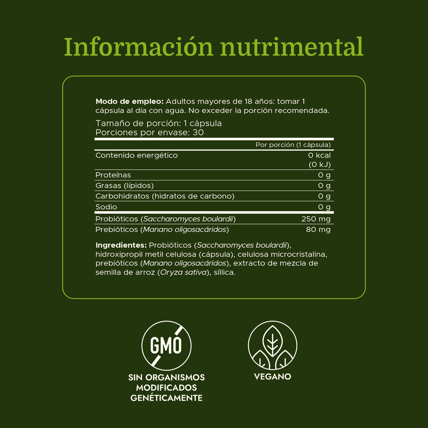 Swanson Suplemento de Saccharomyces Boulardii, 30 cápsulas