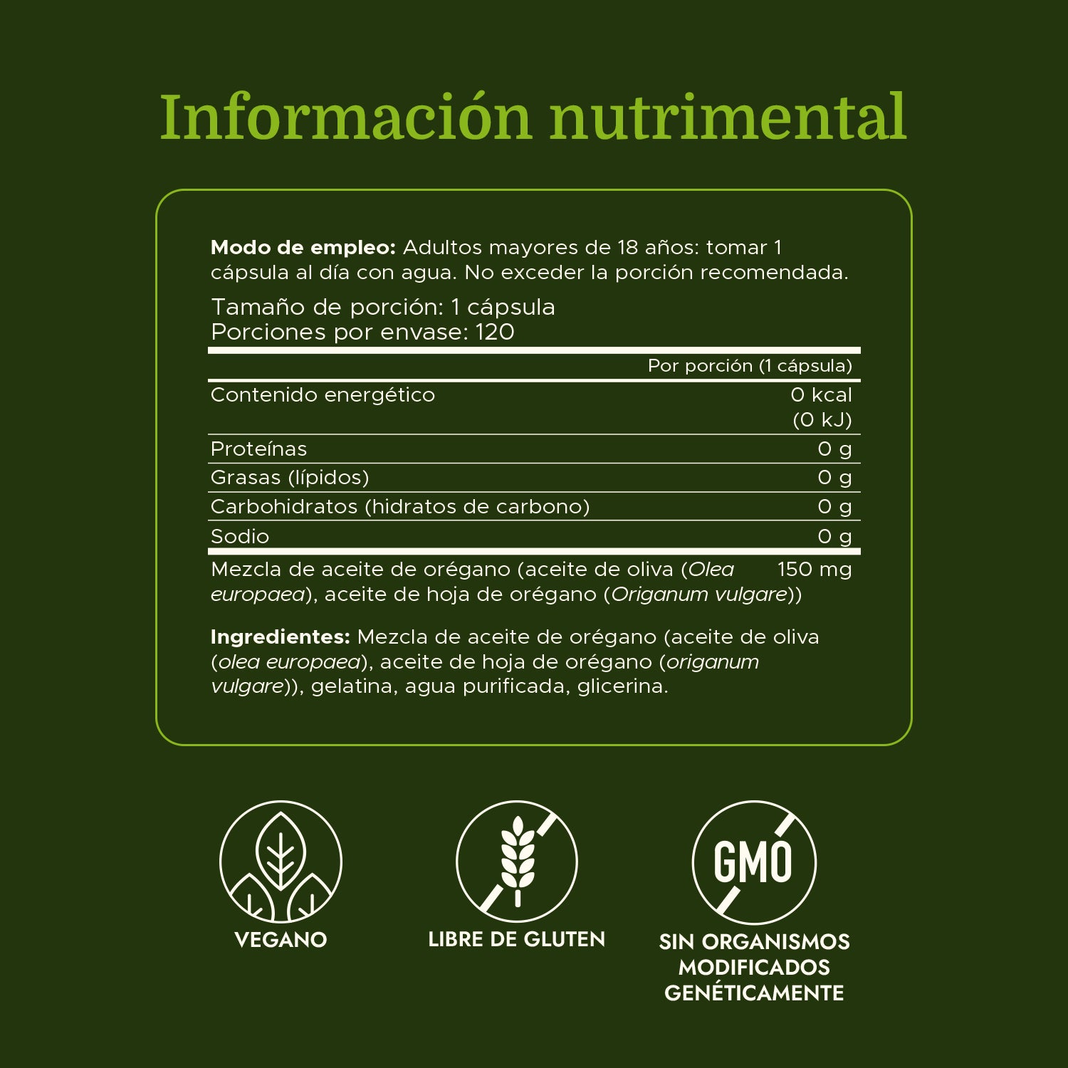 Swanson Suplemento Aceite de orégano, 120 cápsulas blandas