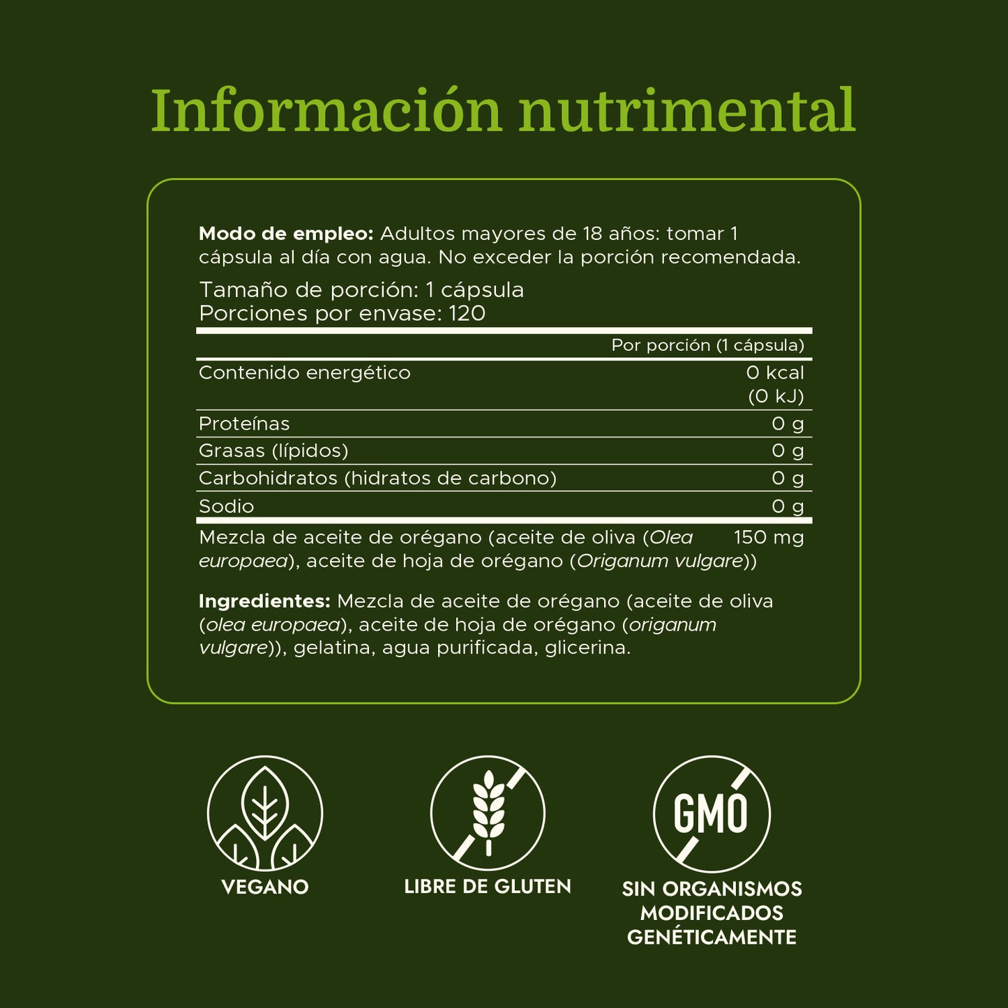 Swanson Suplemento Aceite de orégano, 120 cápsulas blandas