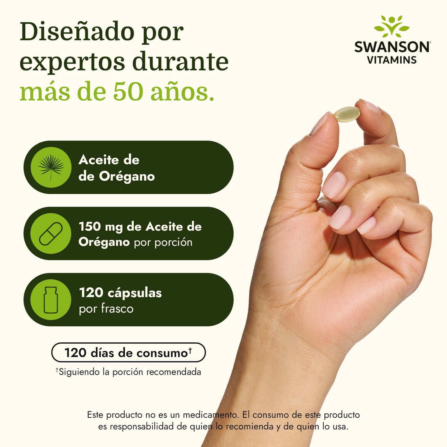 Swanson Suplemento Aceite de orégano, 120 cápsulas blandas