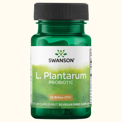 Swanson L. Plantarum, Suplemento Digestivo, 30 Cápsulas, Non‑GMO, Certificado GMP