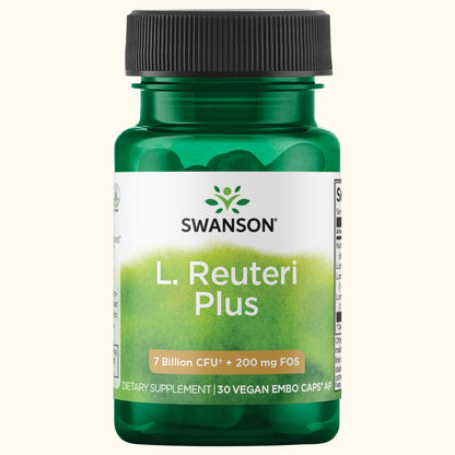 Swanson Probiótico L. Reuteri Plus, 30 cápsulas