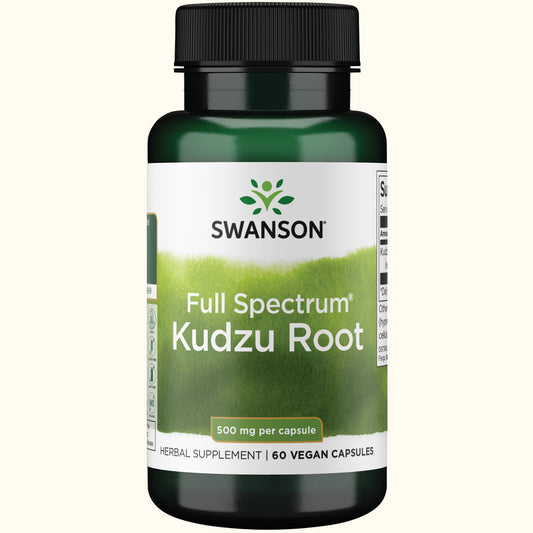 Swanson Suplemento de Raíz de Kudzu 500 mg, 60 Cápsulas