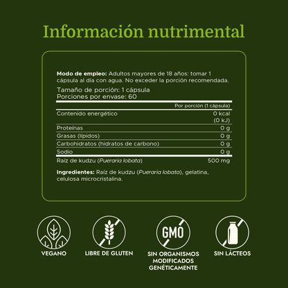Swanson Suplemento de Raíz de Kudzu 500 mg, 60 Cápsulas