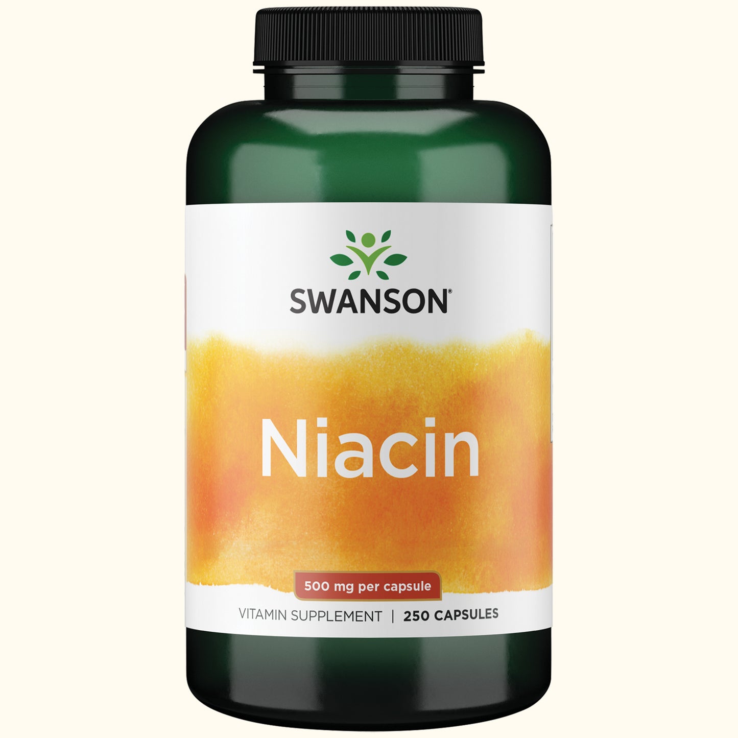 Swanson Suplemento de Niacina 500mg, 250 cápsulas