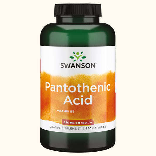 Swanson Suplemento de Acido Pantotenico, 250 cápsulas