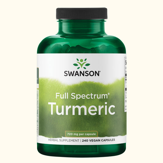 Swanson Suplemento de Cúrcuma Premium 720 Mg, 240 Cápsulas