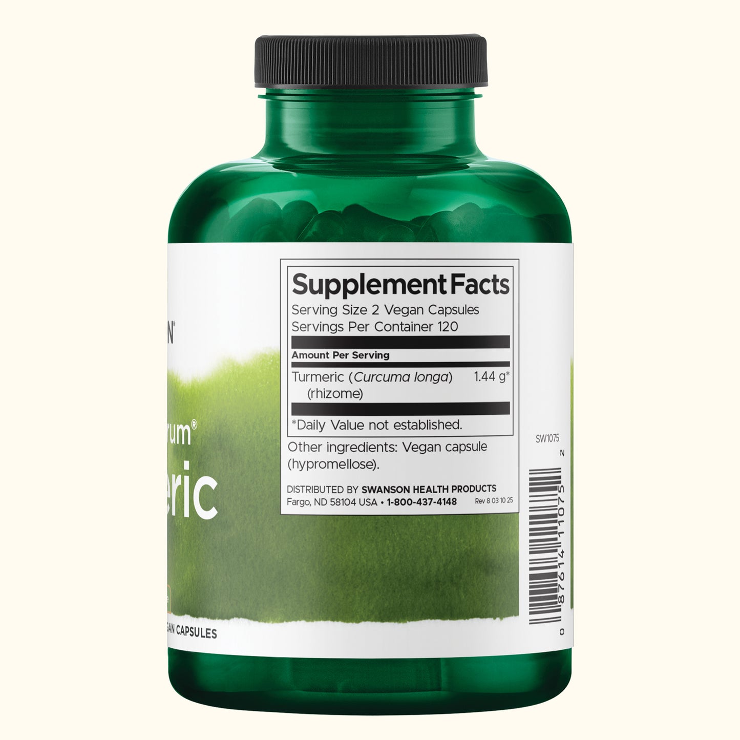 Swanson Suplemento de Cúrcuma Premium 720 Mg, 240 Cápsulas