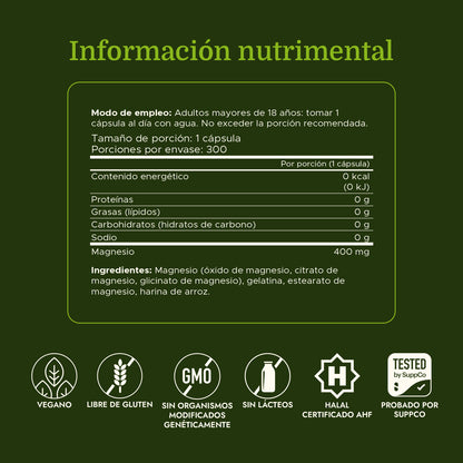 Swanson Complejo de magnesio triple 400 mg, 300 Cápsulas