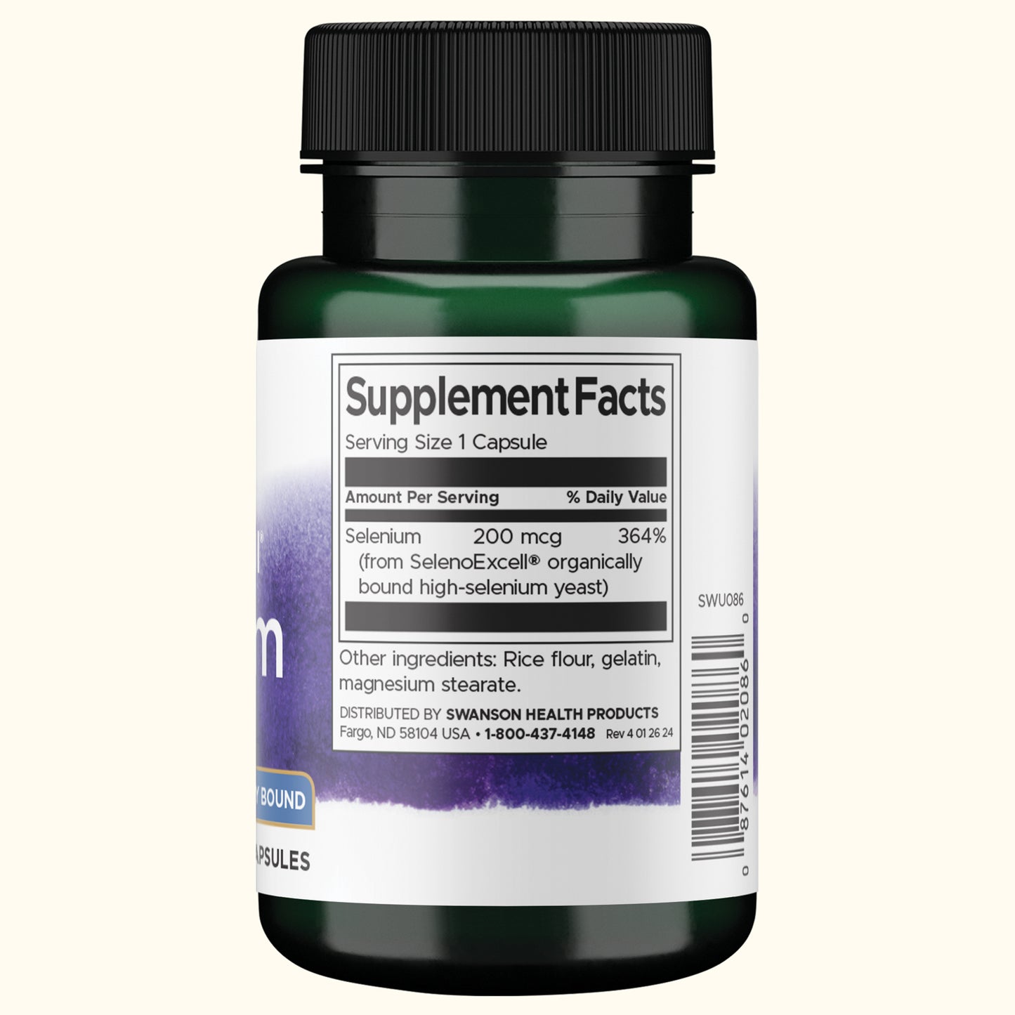 Swanson Suplemento de Selenio Selenoexcell 200 Mcg, 60 Cápsulas