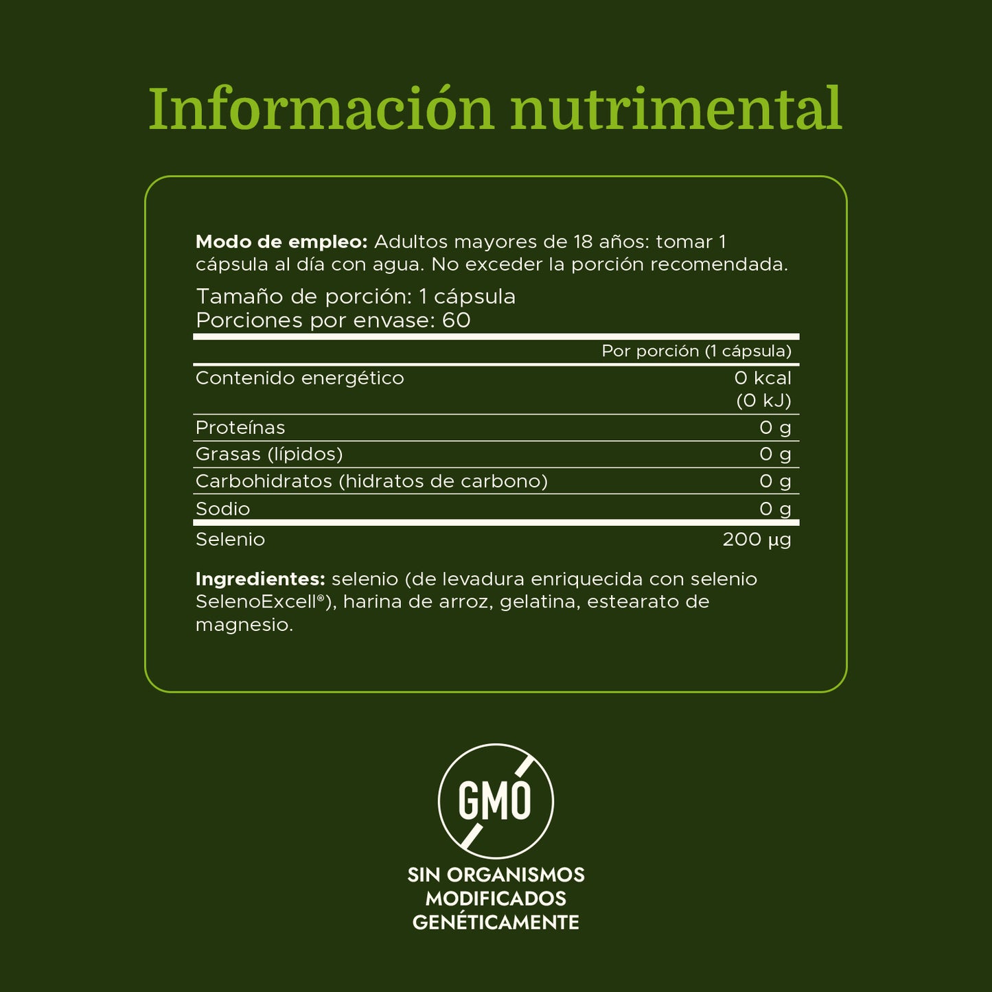 Swanson Suplemento de Selenio Selenoexcell 200 Mcg, 60 Cápsulas