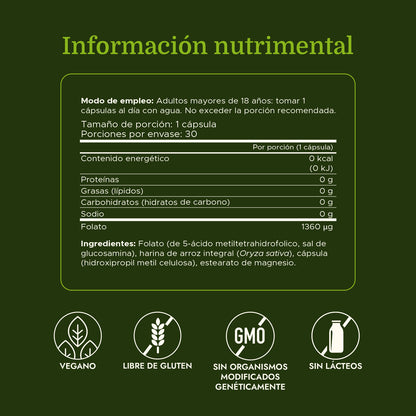Swanson Ultimate Folate 1,360 mcg DFE, 30 Cápsulas