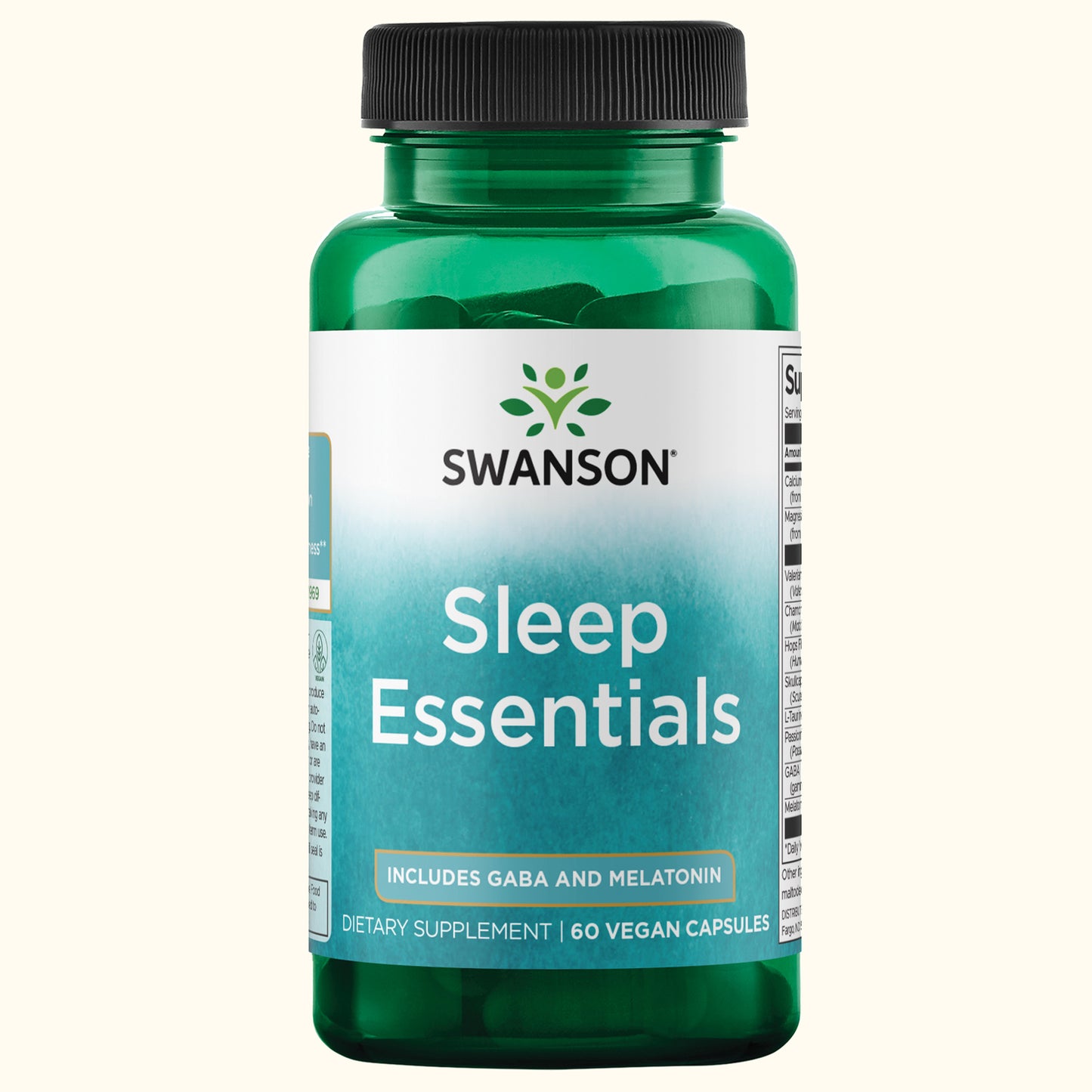 Swanson Suplementos Esenciales Sleep, 60 Cápsulas