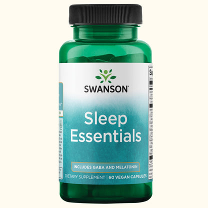 Swanson Suplementos Esenciales Sleep, 60 Cápsulas