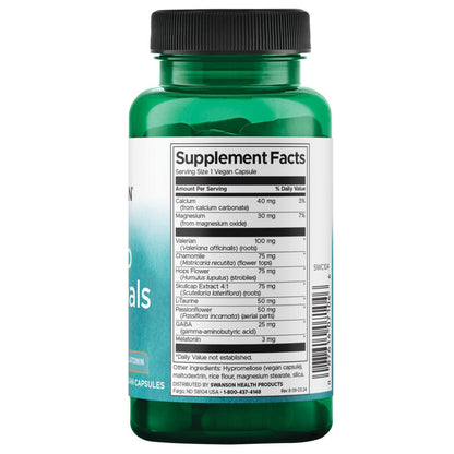 Swanson Suplementos Esenciales Sleep, 60 Cápsulas