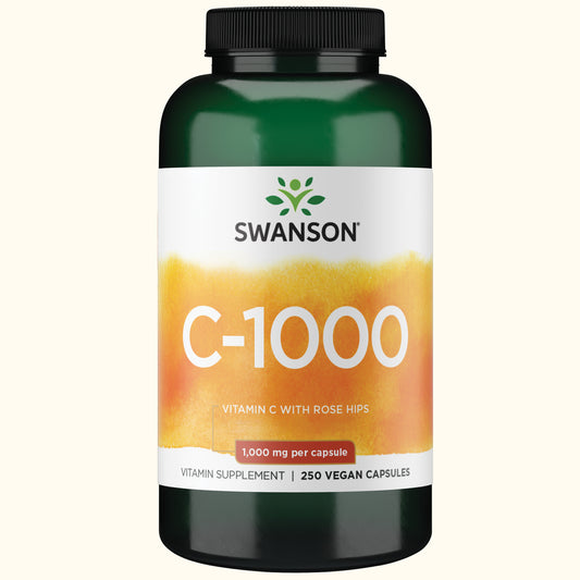 Swanson Suplemento deVitamina C Con Escaramujos, 250 Cápsulas