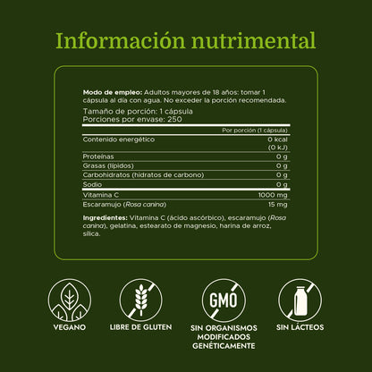 Swanson Suplemento deVitamina C Con Escaramujos, 250 Cápsulas