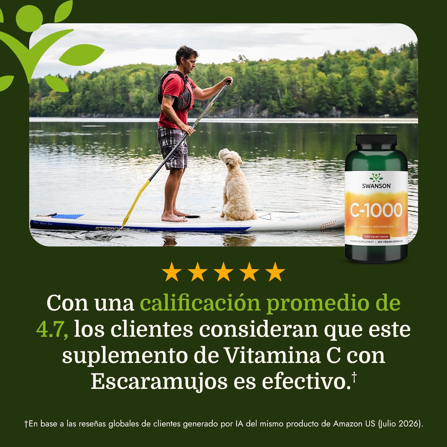 Swanson Suplemento deVitamina C Con Escaramujos, 250 Cápsulas