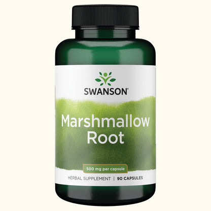 Swanson Suplemento de Raíz de malvavisco 500mg, 90 cápsulas