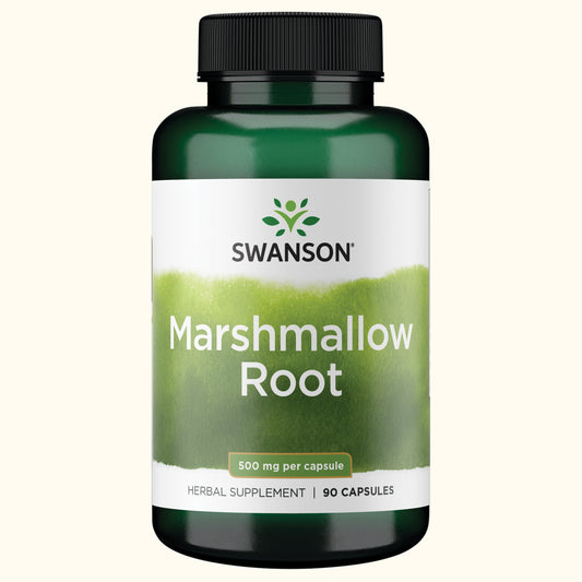 Swanson Suplemento de Raíz de malvavisco 500mg, 90 cápsulas