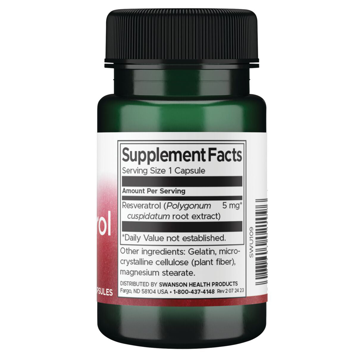Swanson - Extracto de Polygonum cuspidatum Resveratrol - 5 mg 60 cápsulas