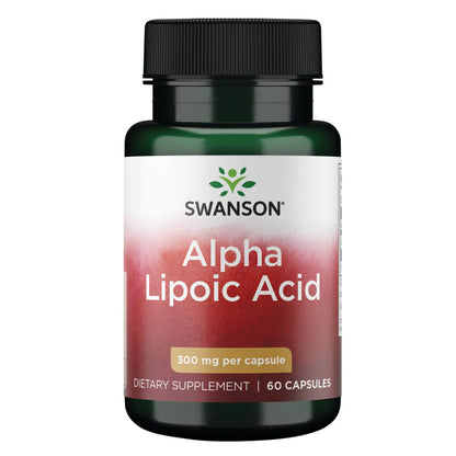 Swanson Suplemento Ácido alfa lipoico 300 mg, 60 cápsulas